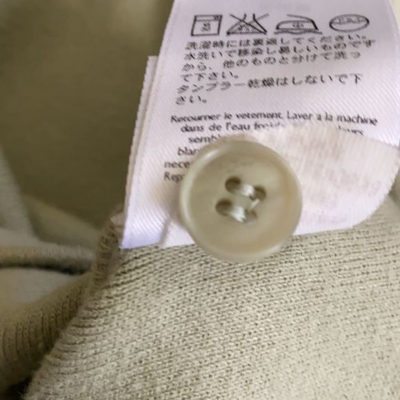 Eddie Bauer light sage green cardigan with collar, XXL - Picture 7 of 7